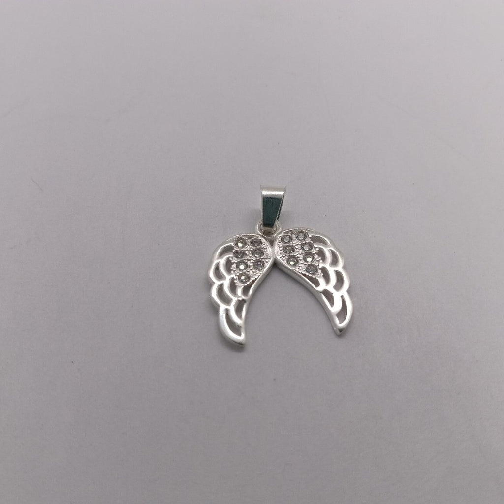 DIJE ALAS C/CIRCONIAS PLATA .925 2.4 GR (NUEVO)