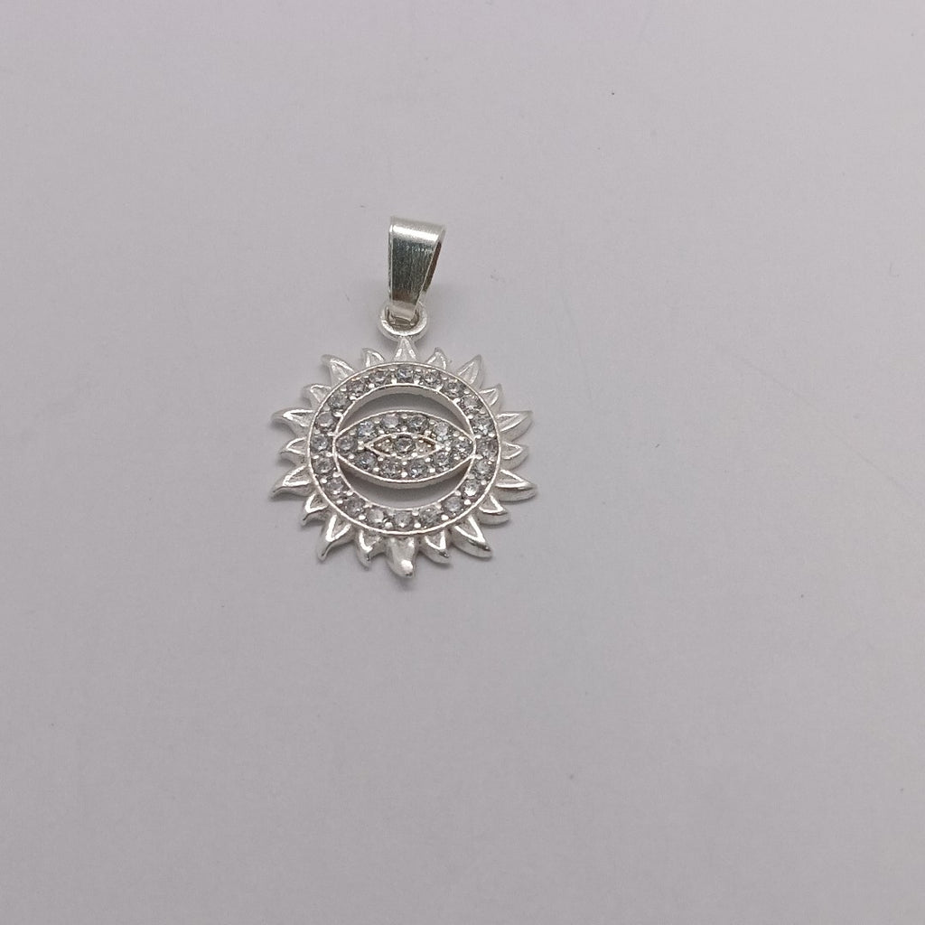 DIJE OJO MAGICO CON CIRCONIAS PLATA .925 1.9 GR (NUEVO)