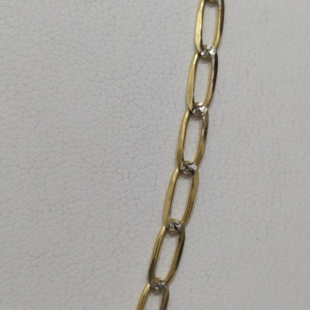 CADENA TEJIDO ESLABONES 11.1G 55 CM 14K (NUEVO)