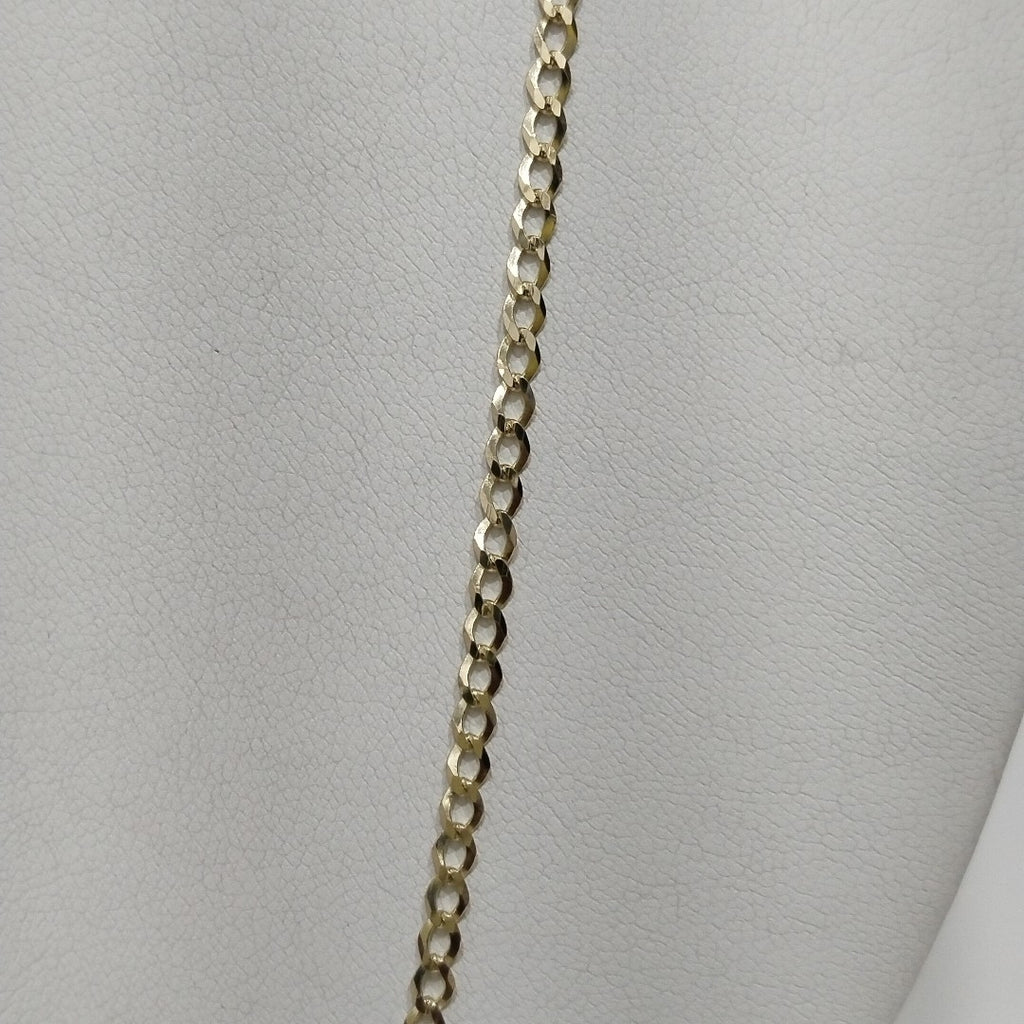 CADENAS TEJIDO BARBADA ORO 14K 60 CM 5.4 GR (NUEVO)