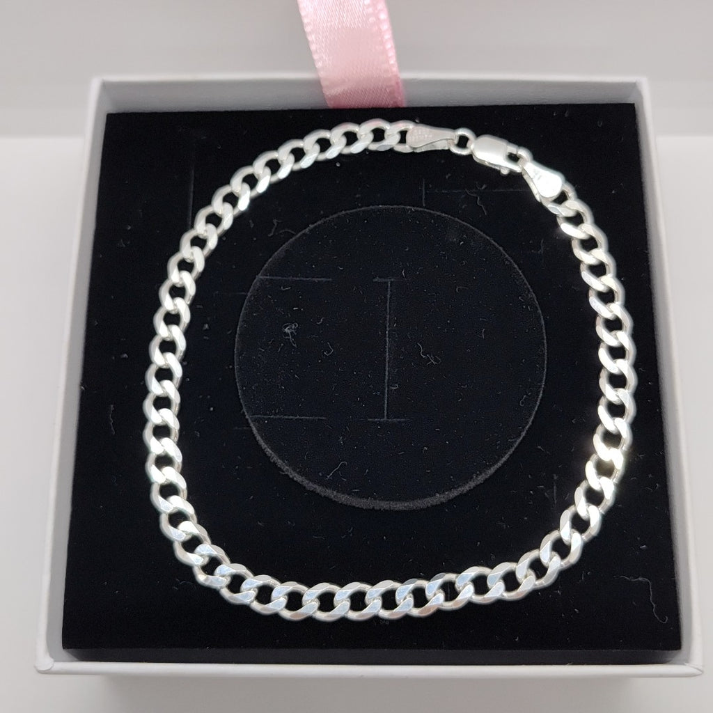 PULSERA BARBADA PLATA .925 21 CM 7.43 GR (NUEVO)