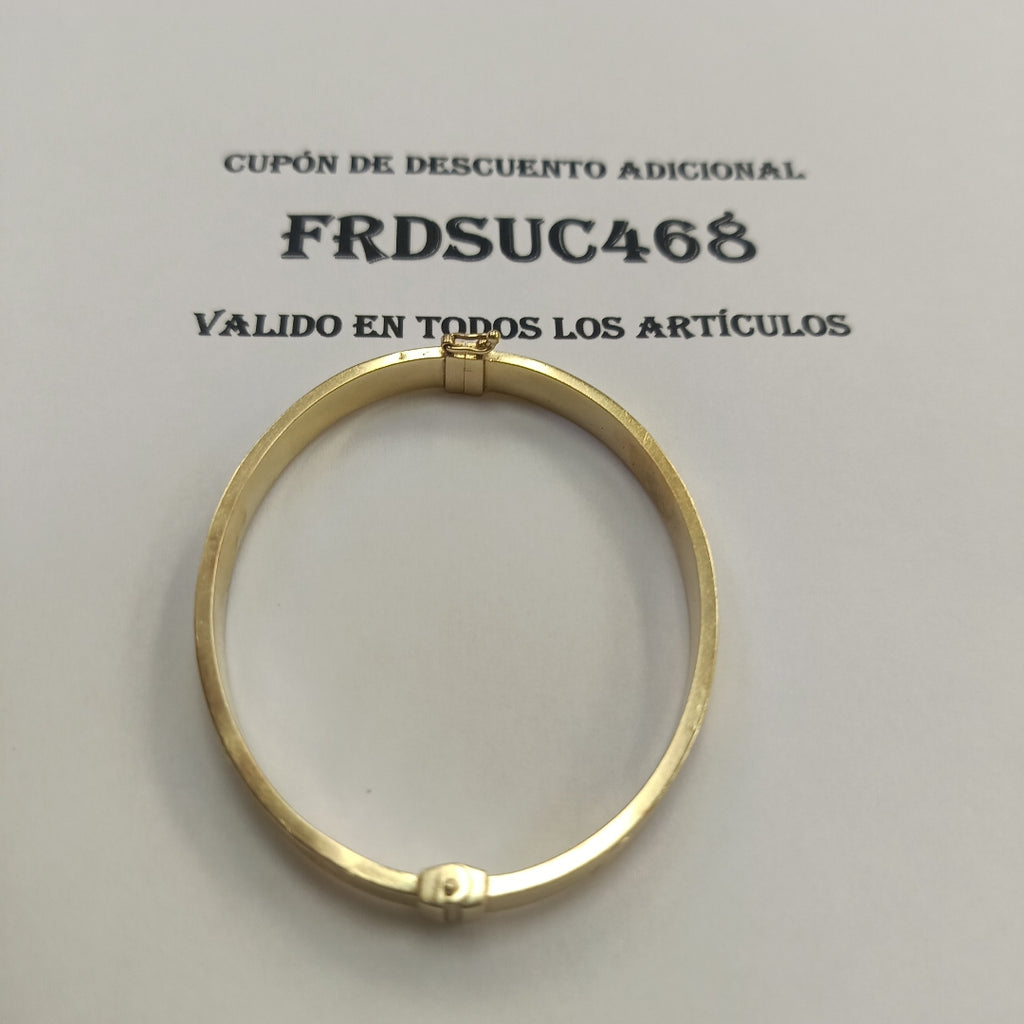 PULSERA RIGIDA ORO 14 K 9,80 GRMS (SEMINUEVO)