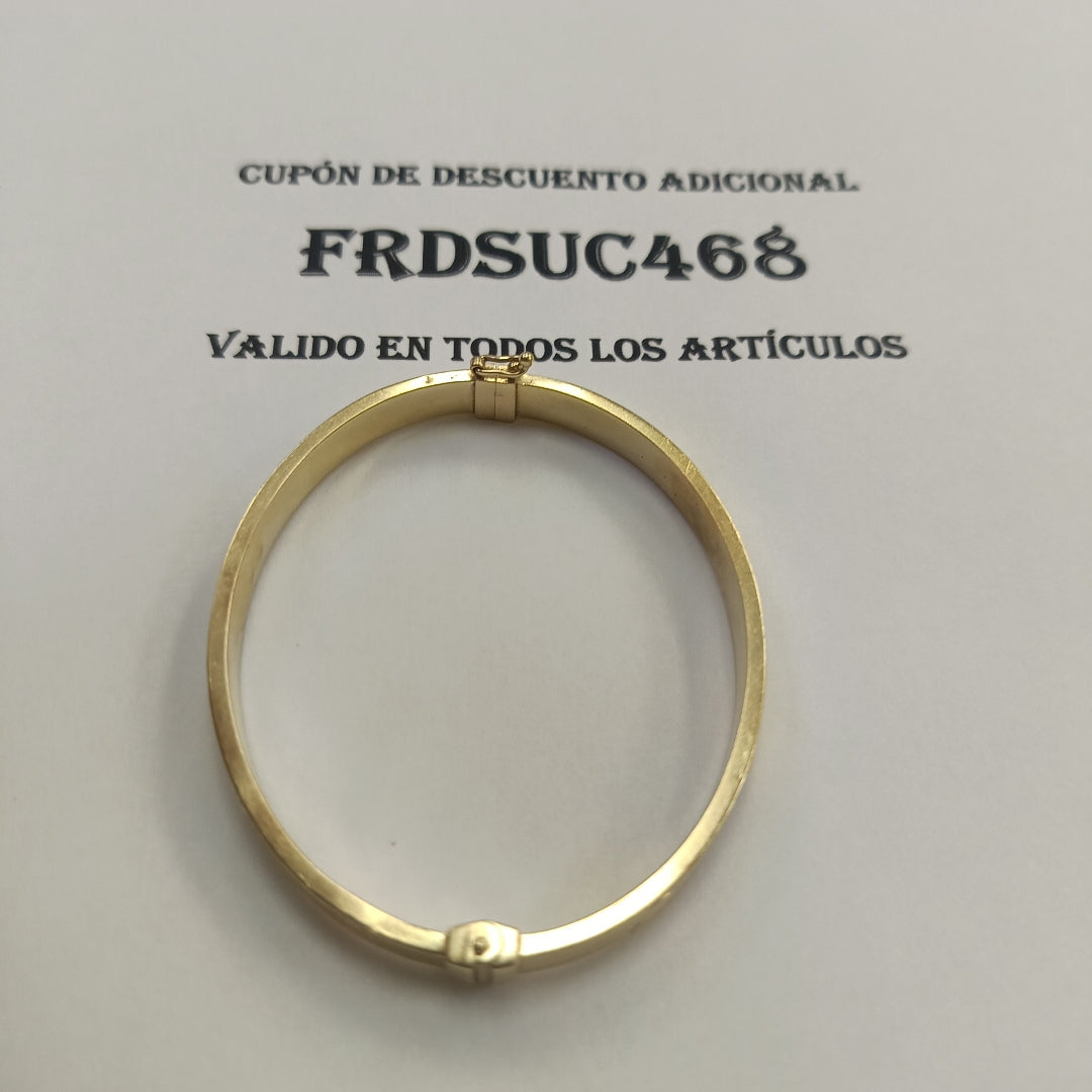 PULSERA RIGIDA ORO 14 K 9,80 GRMS (SEMINUEVO)