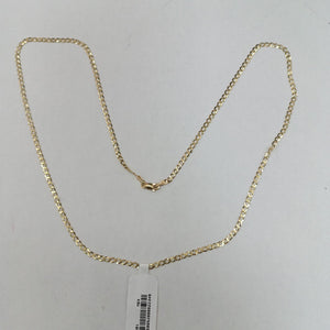 CADENAS TEJIDO BARBADA ORO 14K 60 CM 5.4 GR (NUEVO)