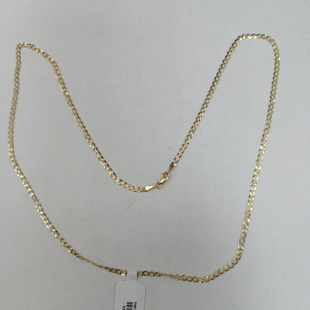 CADENAS TEJIDO BARBADA ORO 14K 60 CM 5.4 GR (NUEVO)