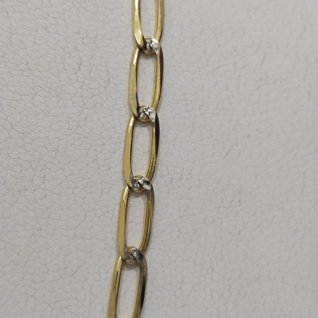 CADENA TEJIDO ESLABONES 12.1G 60 CM 14K (NUEVO)