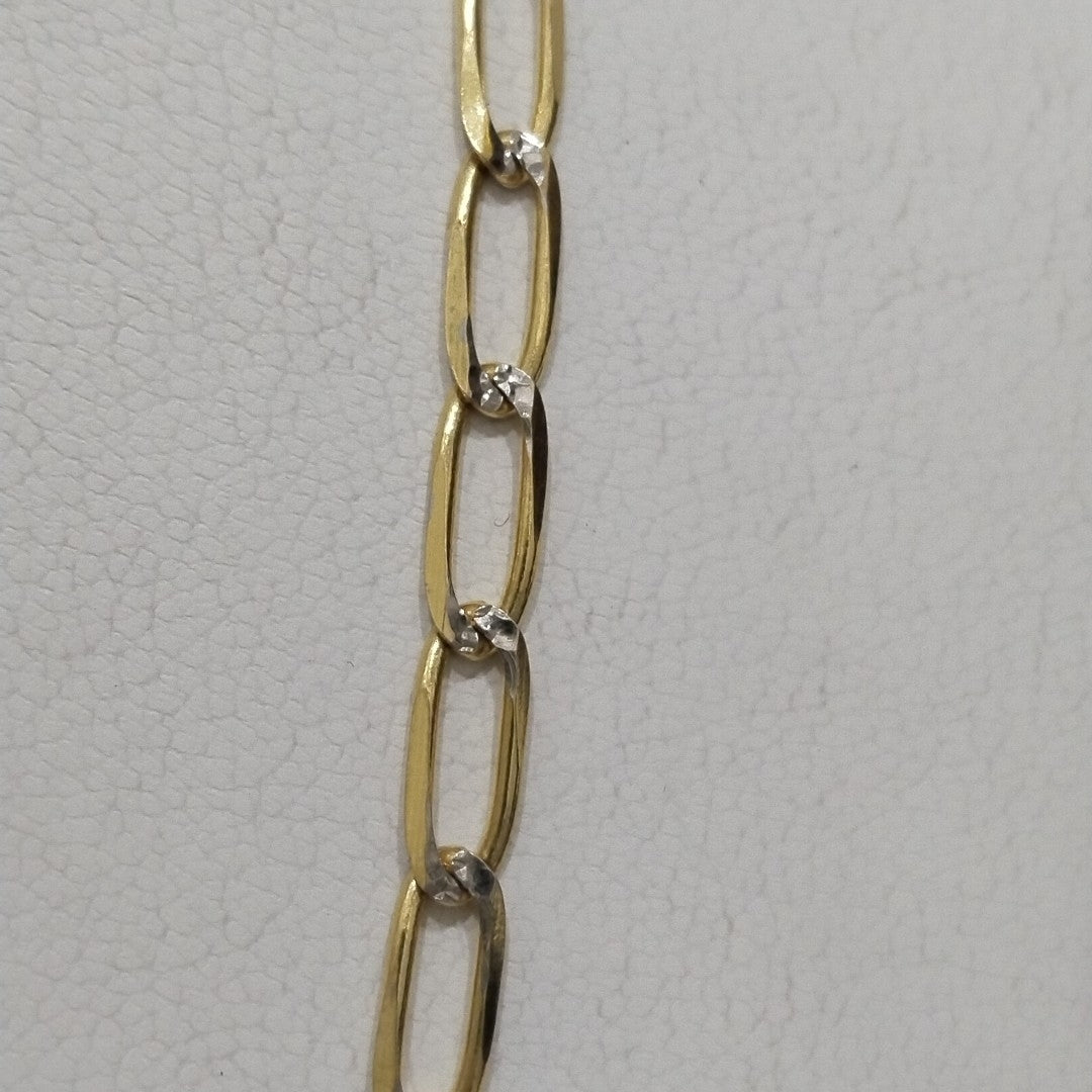 CADENA TEJIDO ESLABONES 12.1G 60 CM 14K (NUEVO)