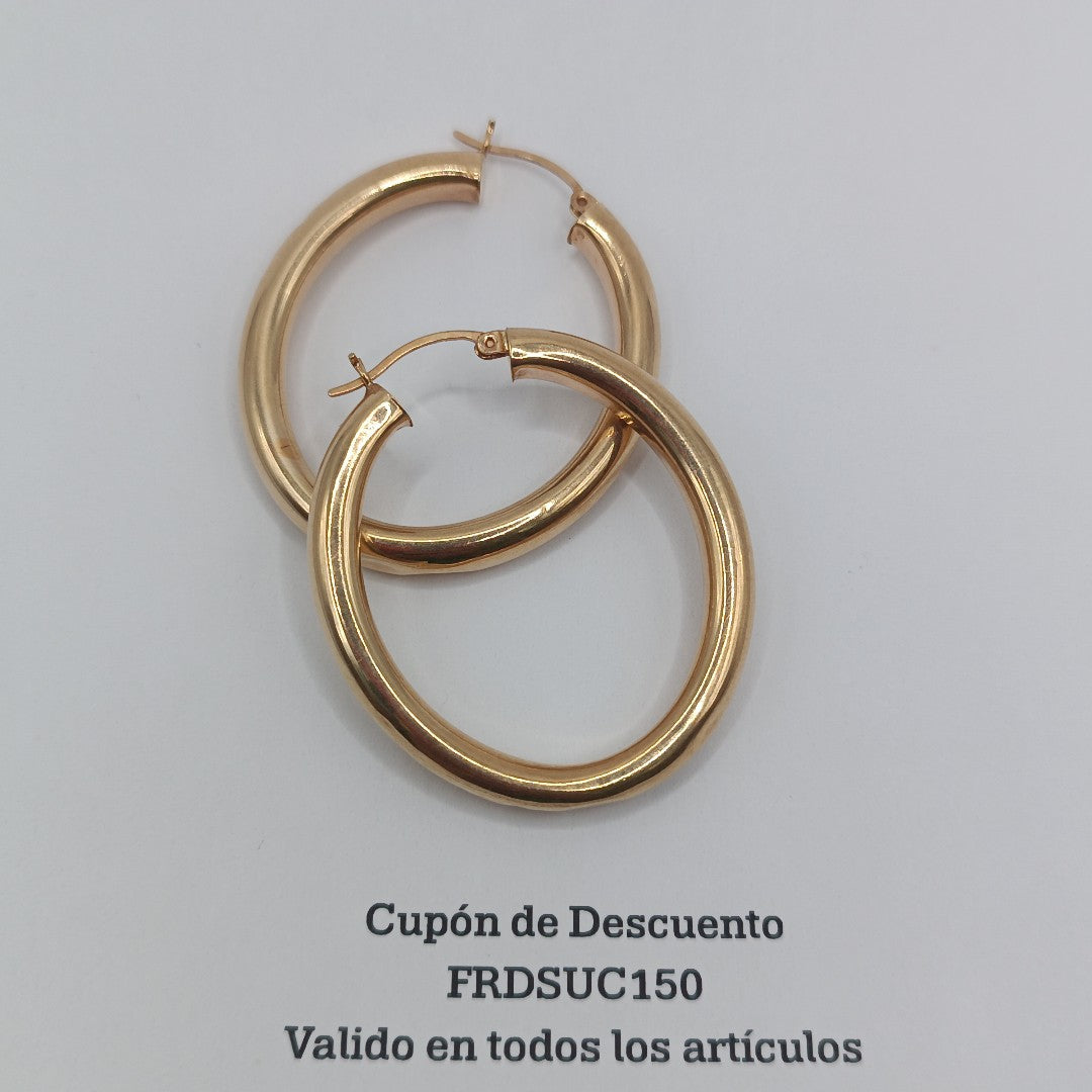 ARRACADAS PAR ORO 14 K 5,70 GRMS (SEMINUEVO)