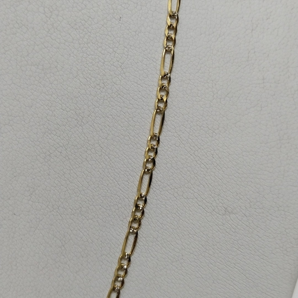 PULSERAS TEJIDO 3X1 ORO 14K 55 CM 4.6 GR (NUEVO)