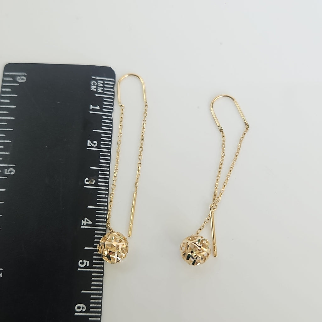 BROQUELES ORO 14K 1.6 (NUEVO)