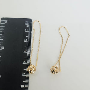 BROQUELES ORO 14K 1.6 (NUEVO)