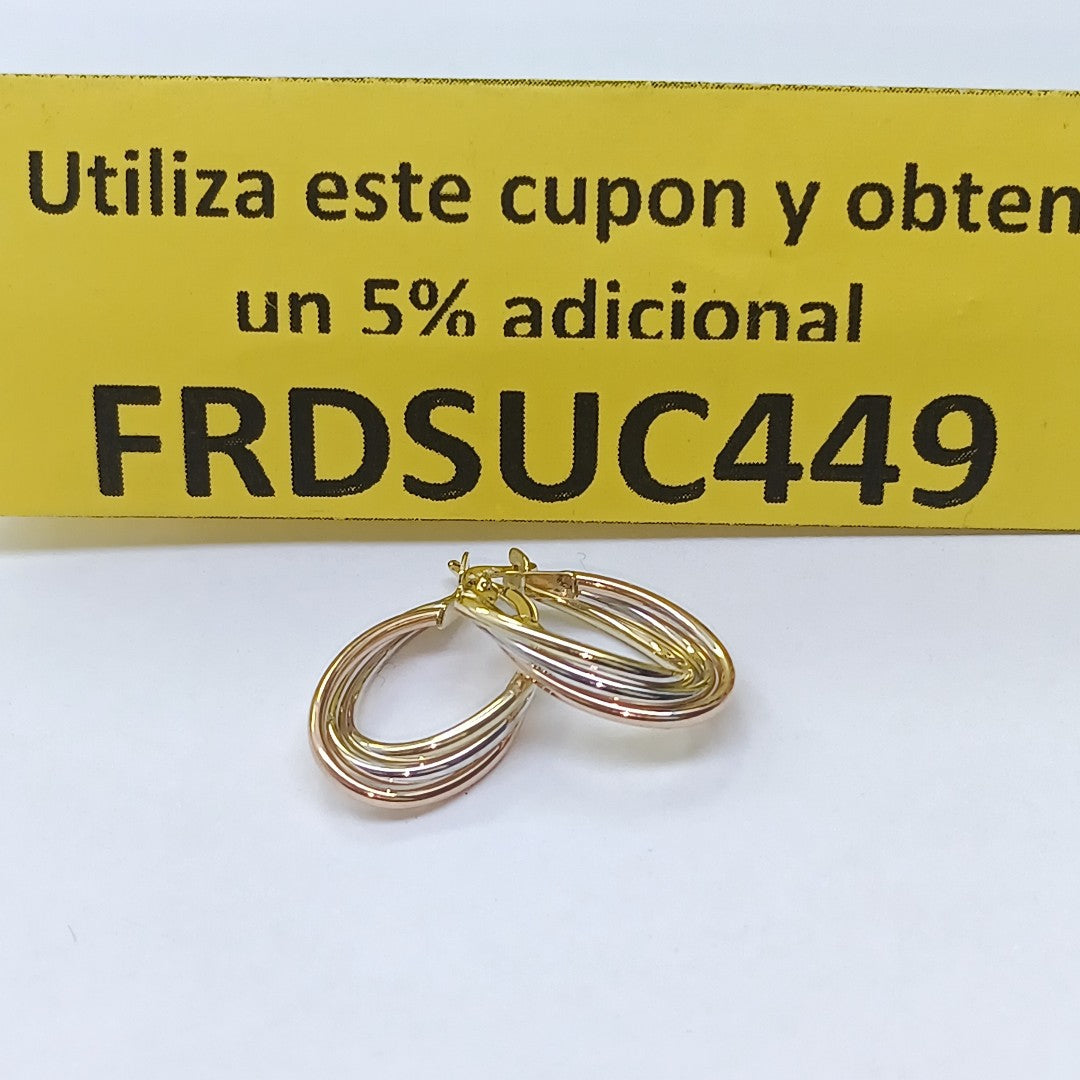 ARRACADAS ORO 14K 1.5 (NUEVO)