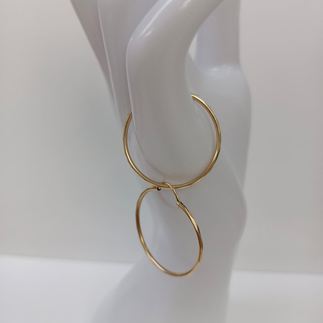 ARRACADAS PAR ORO 14 K 2 GRMS (SEMINUEVO)