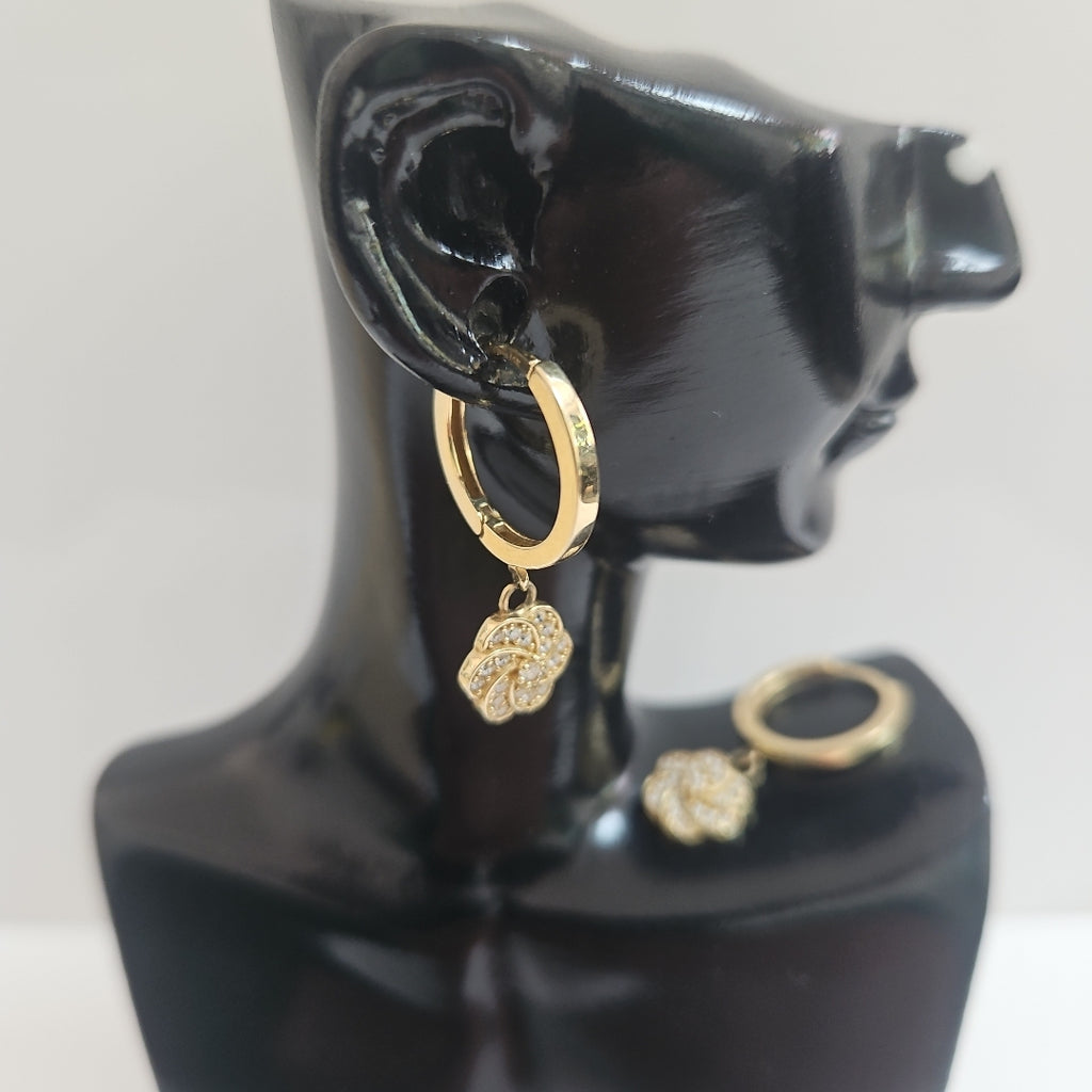 ARRACADAS PAR ORO 14 K 3 GRMS (SEMINUEVO)