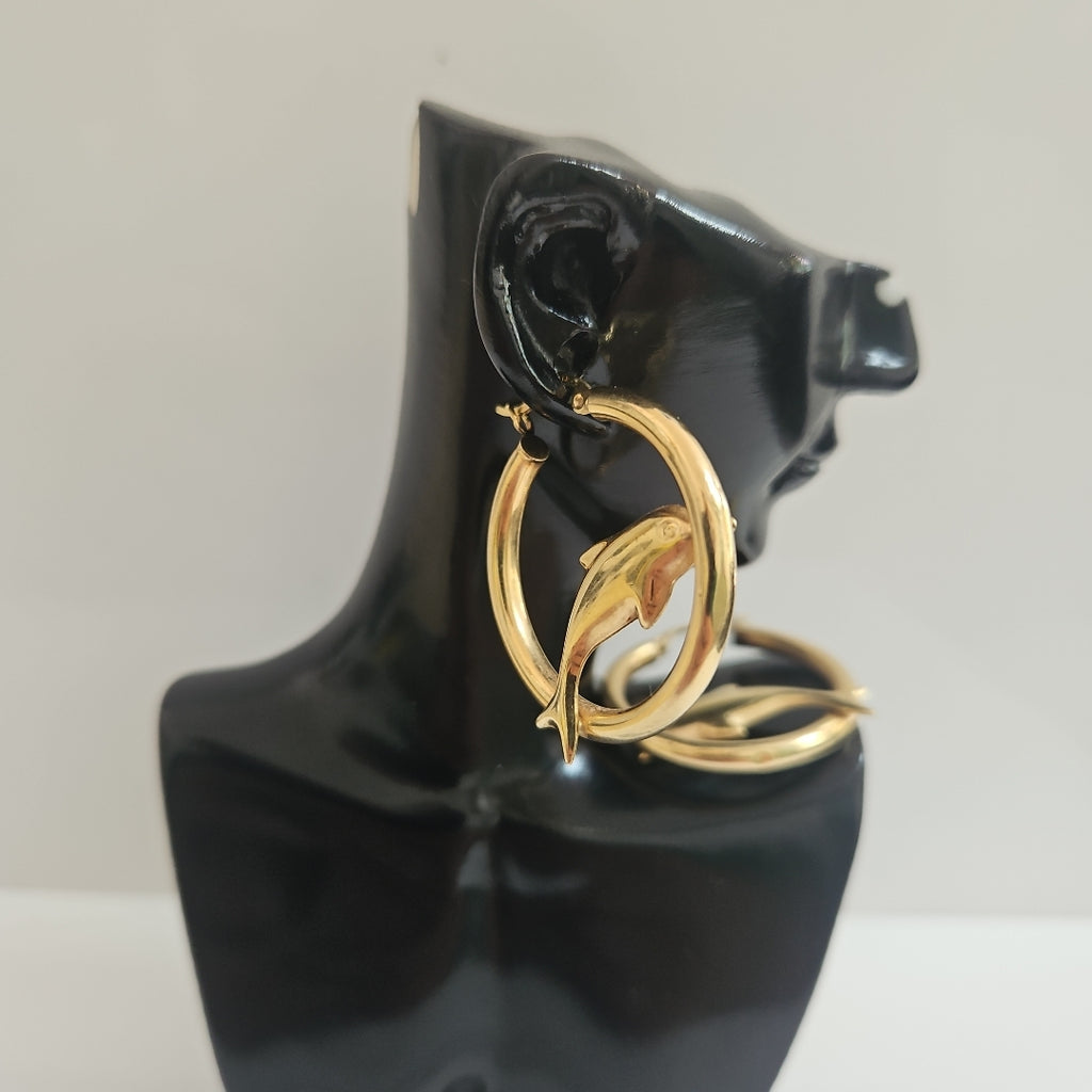 ARRACADAS PAR ORO 14 K 4,40 GRMS (SEMINUEVO)