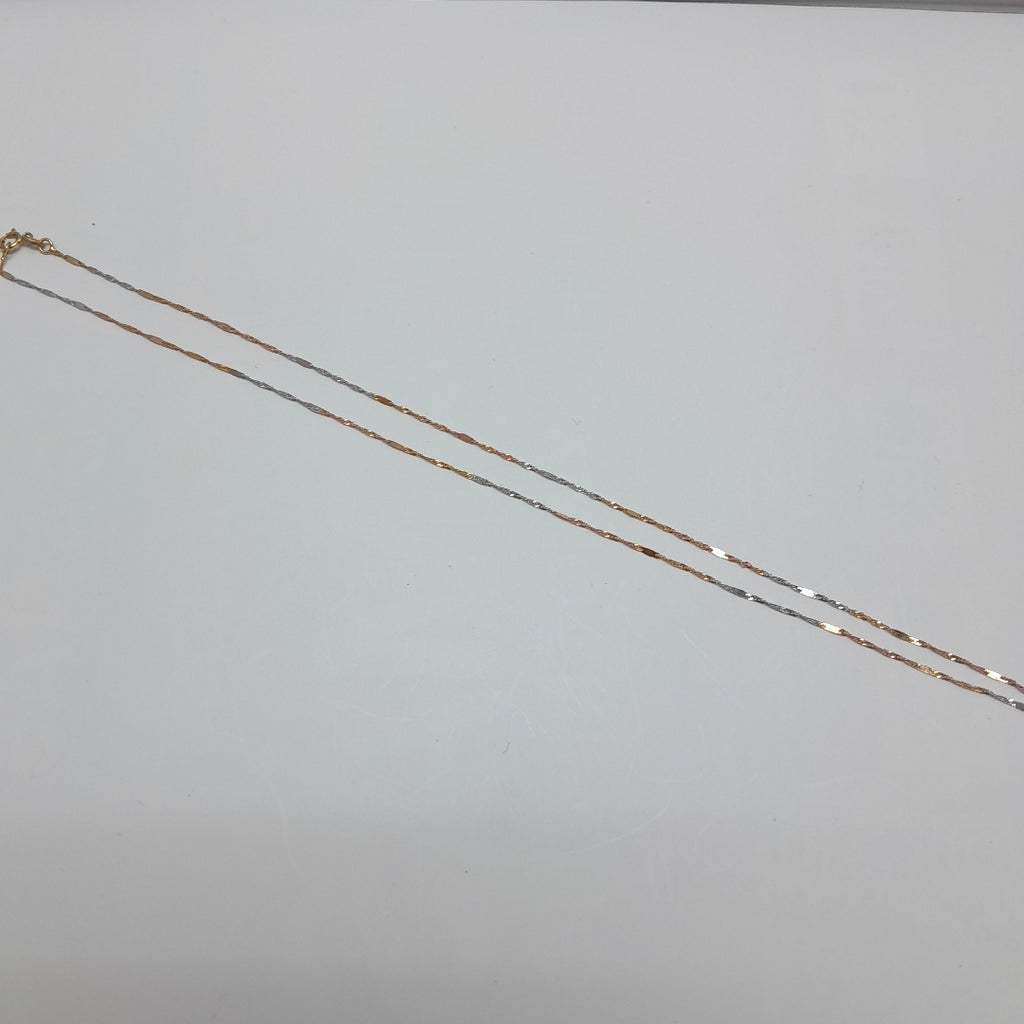 CADENA ORO, RODIADO 14 K 0.8 GRMS (SEMINUEVO)