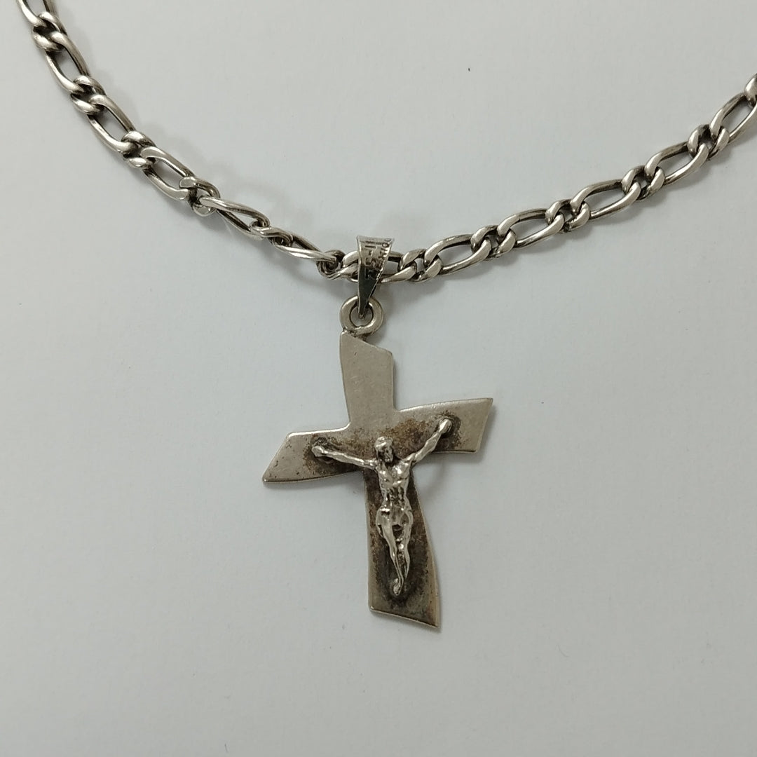 CADENA, CRUCIFIJO PLATA 54.8 GRMS (SEMINUEVO)