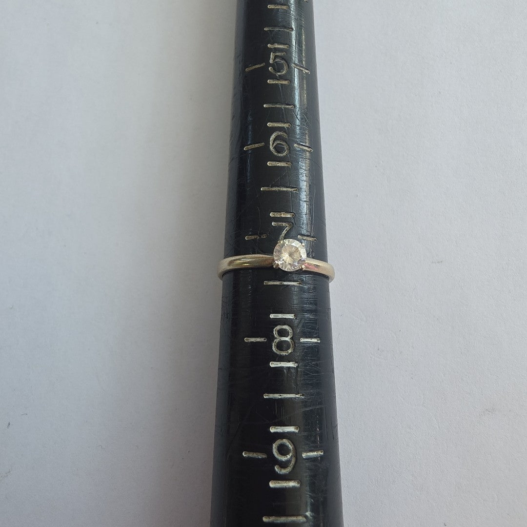 SOLITARIO ORO, ORO BLANCO 14 K 1.7 GRMS (SEMINUEVO)