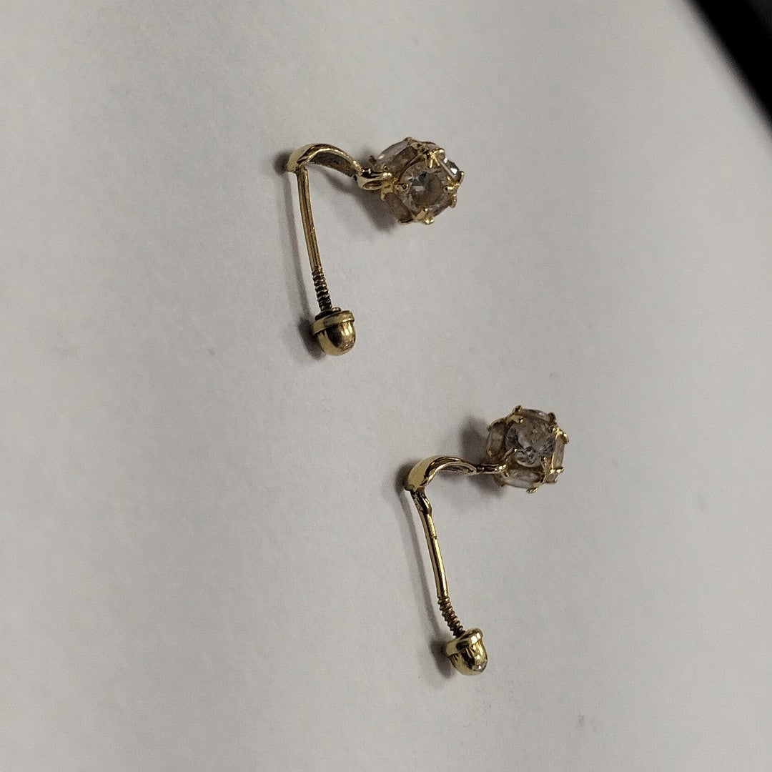 ARETES PAR ORO 14 K 1 GRMS (SEMINUEVO)