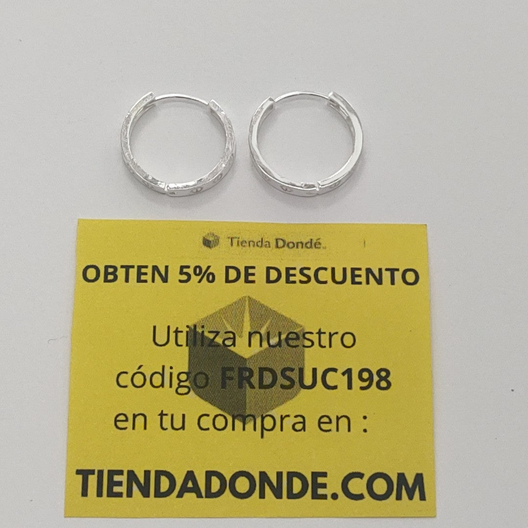 ARETES ARRACADAS FIG TORNILLOS PLATA .925 2.83 GR (NUEVO)