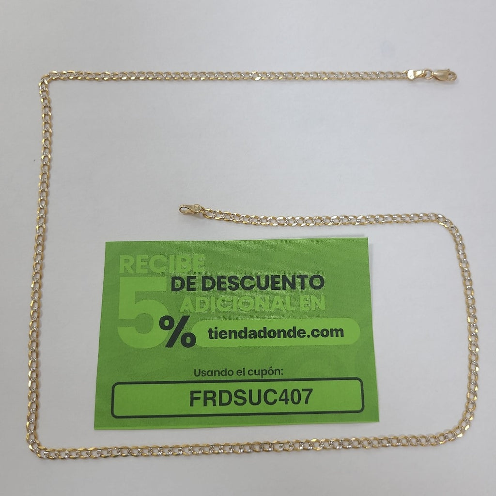 CADENA ORO, ORO COMBINADO 14 K 8.3 GRMS (SEMINUEVO)