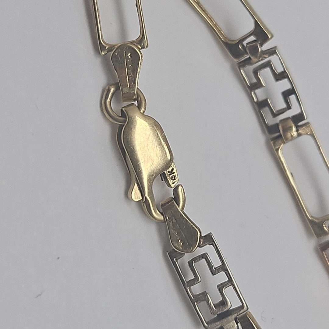 PULSERA ORO COMBINADO 14 K 5.8 GRMS (SEMINUEVO)