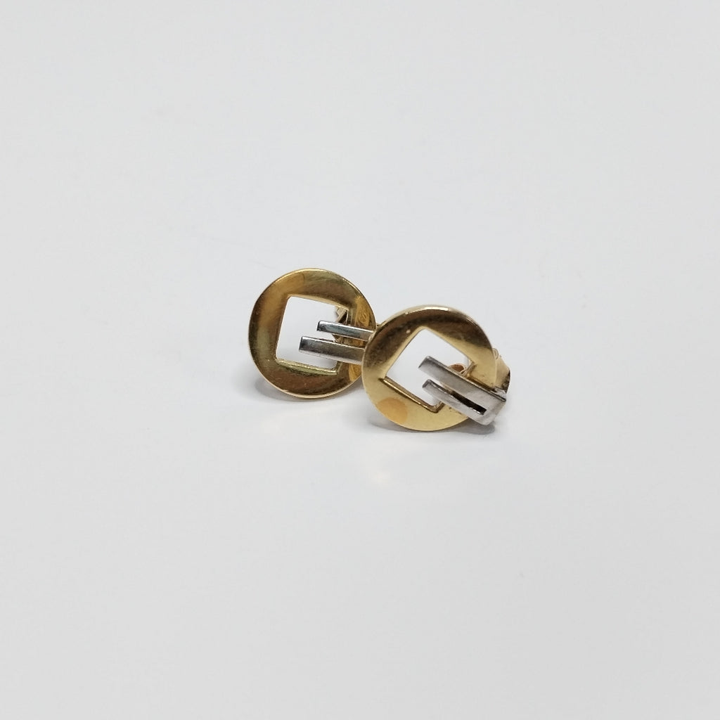 BROQUELES PAR ORO BLANCO 14 K 2,40 GRMS (SEMINUEVO)