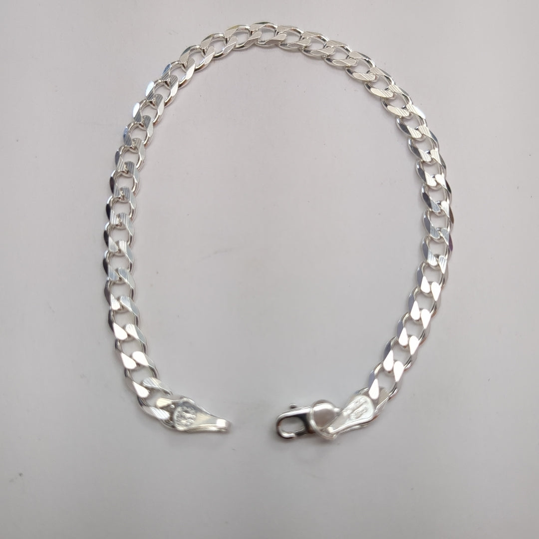 PULSERA BARBADA PLATA .925 18 CM 5.73 GR (NUEVO)