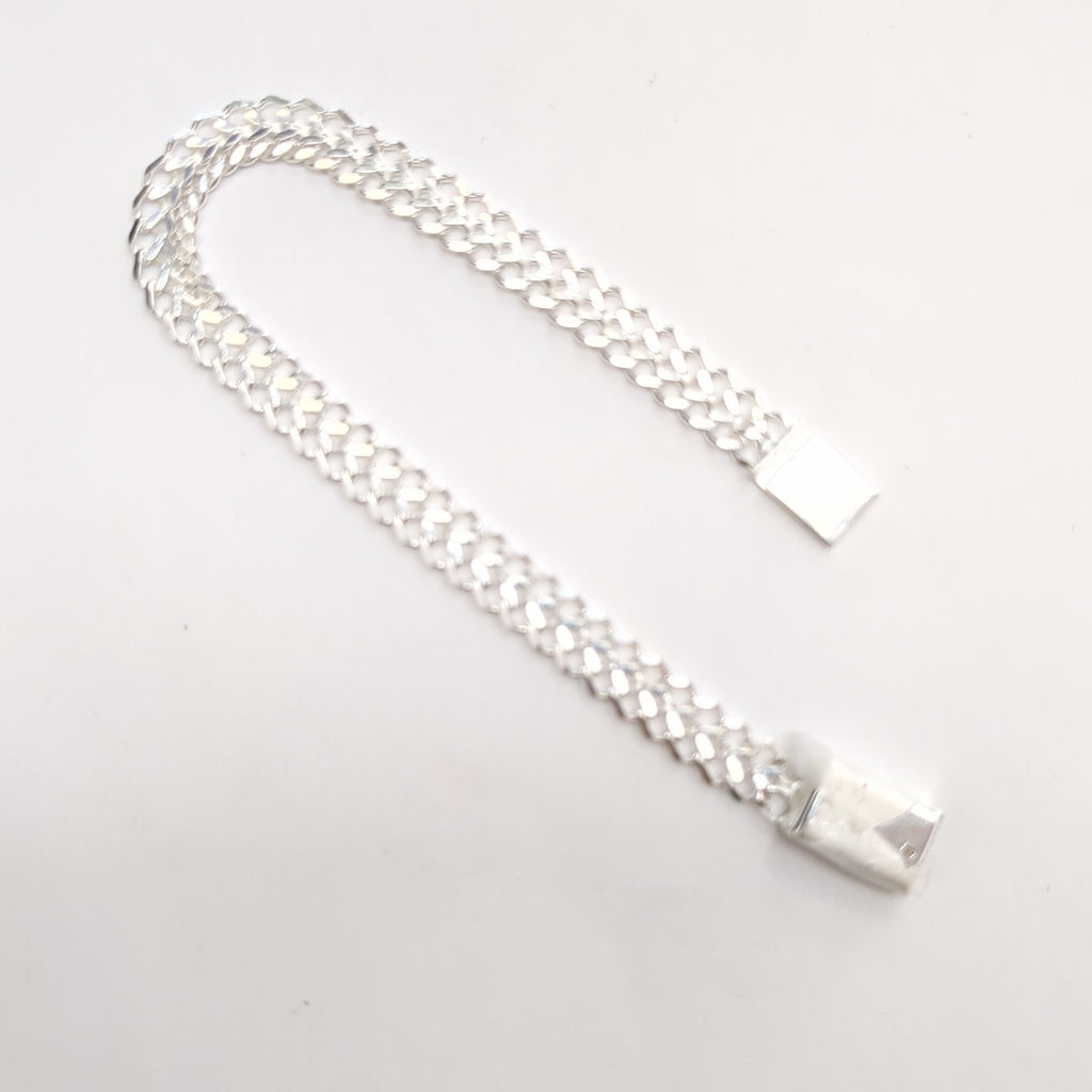 PULSERA TEJIDO CHINO PLATA .925 18 CM 7.6 GR (NUEVO)