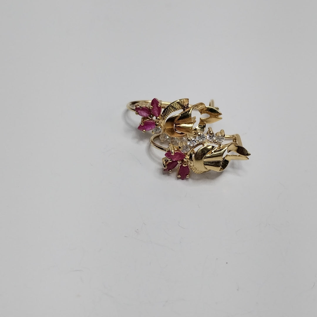 ARETES PAR ORO 14 K 2,70 GRMS (SEMINUEVO)