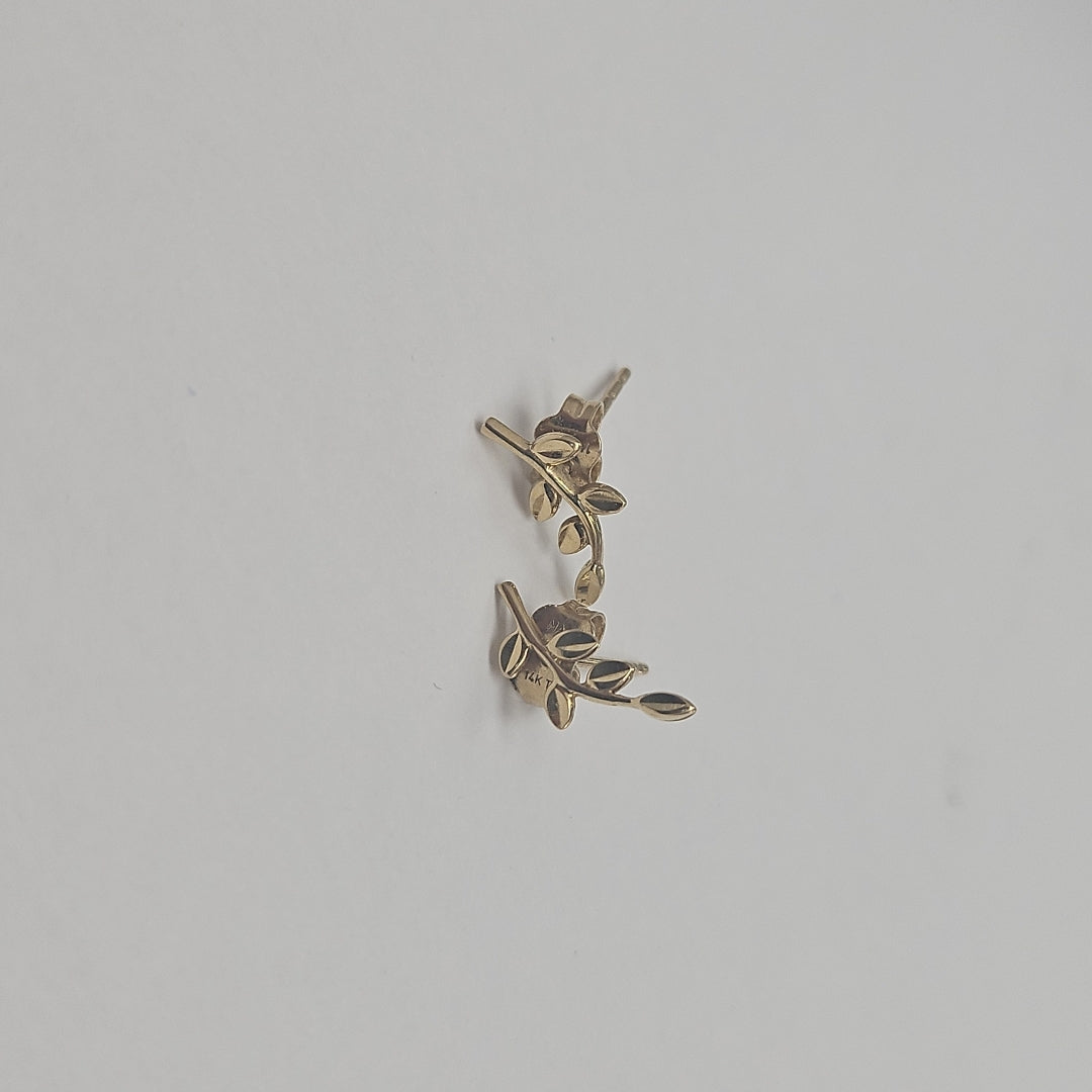 BROQUELES PAR ORO 14 K 1 GRMS (SEMINUEVO)