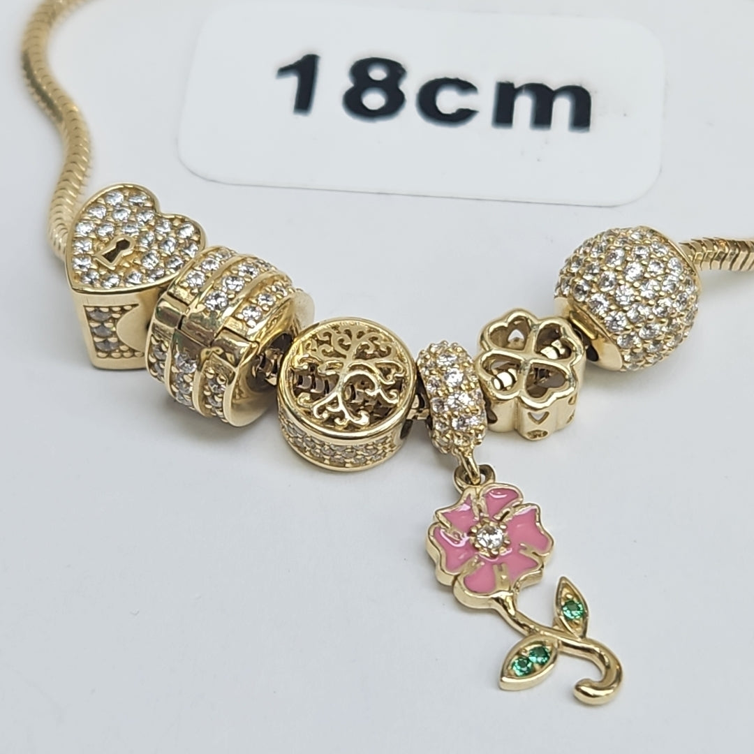 PULSERA CHARM ORO 14K 12.3 (NUEVO)