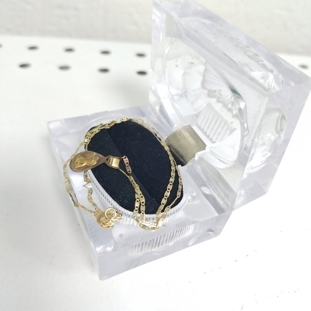 CADENA,MEDALLA RELIGIOSA ORO 10 K 1,60 GRMS (SEMINUEVO)