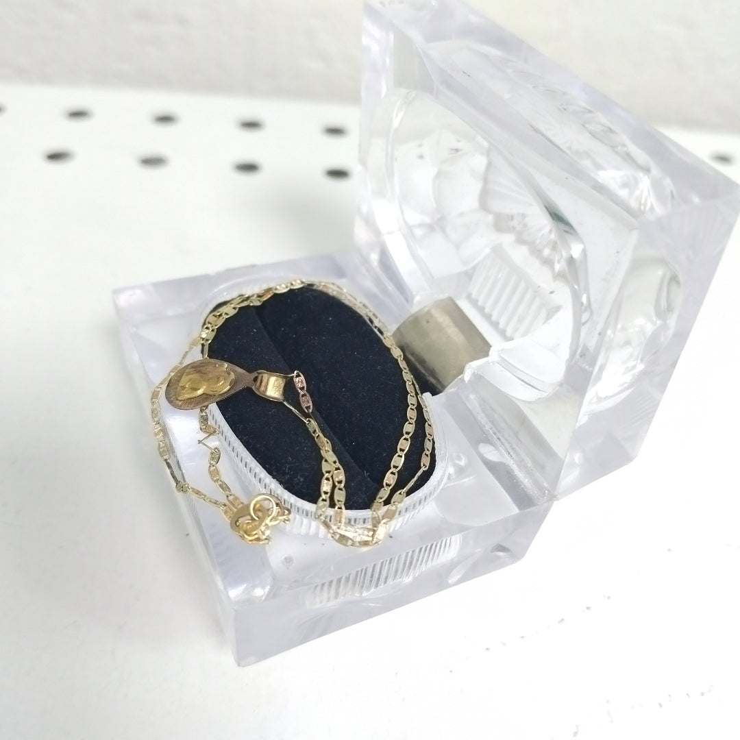 CADENA,MEDALLA RELIGIOSA ORO 10 K 1,60 GRMS (SEMINUEVO)