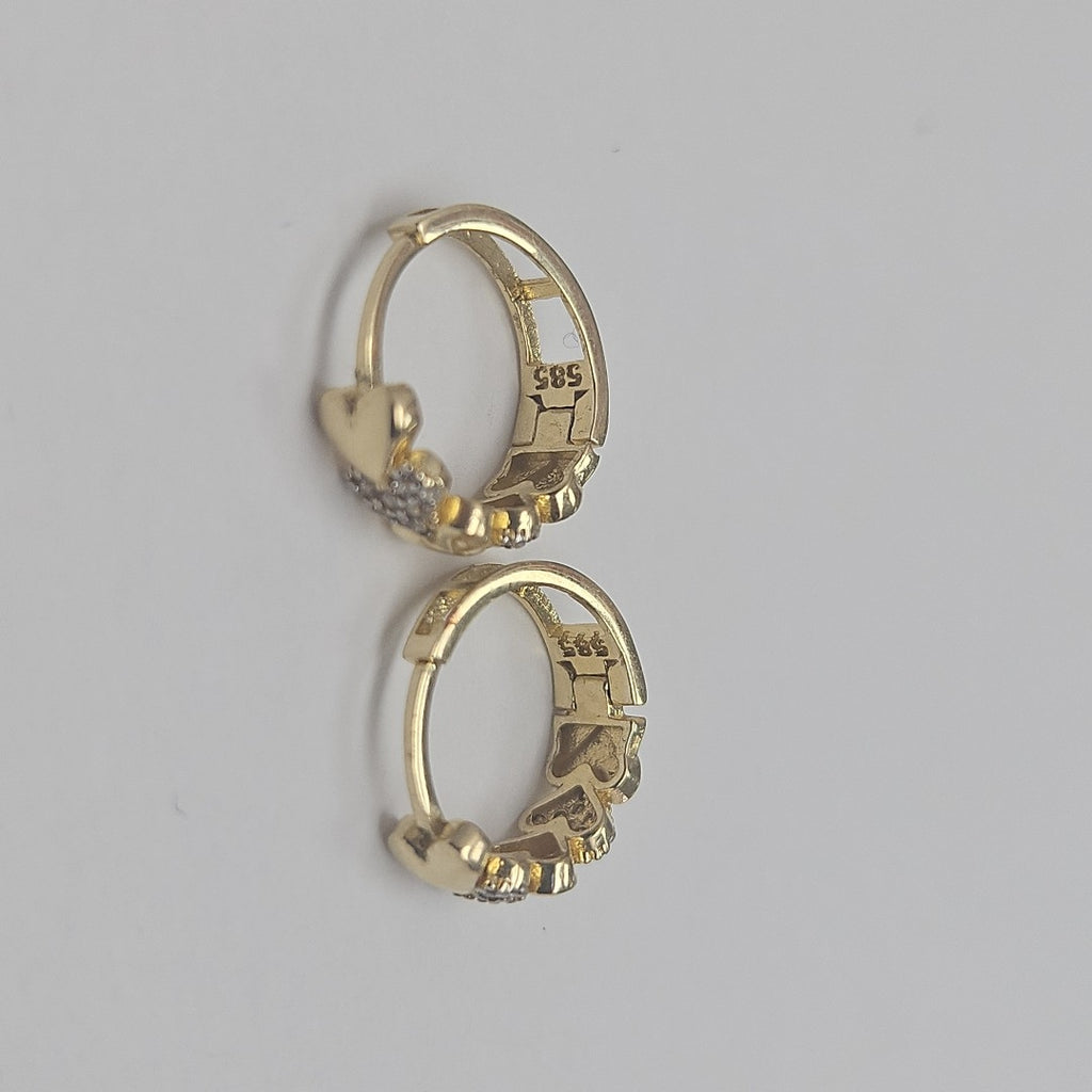 ARRACADAS PAR ORO 14 K 2.7 GRMS (SEMINUEVO)