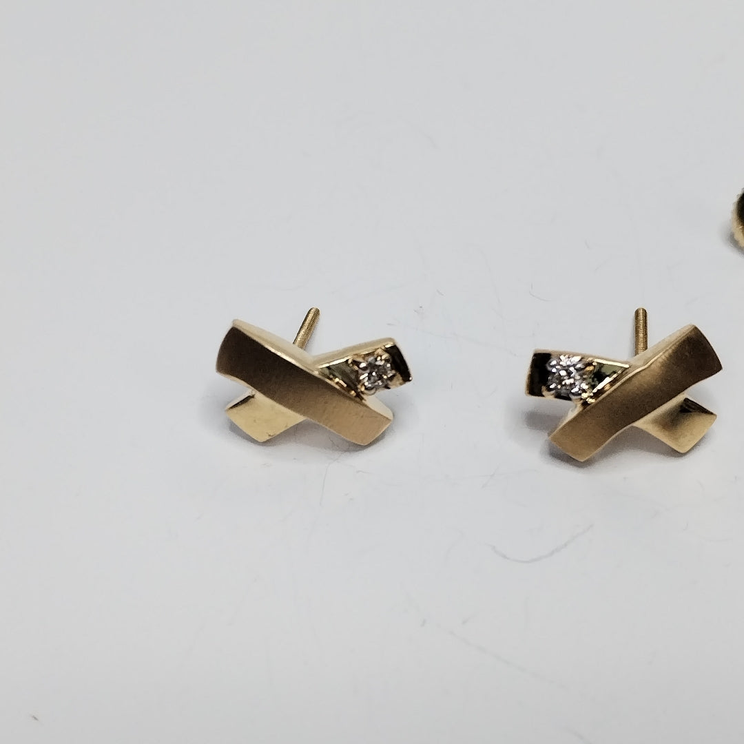 BROQUELES PAR ORO 14 K 2.9 GRMS (SEMINUEVO)