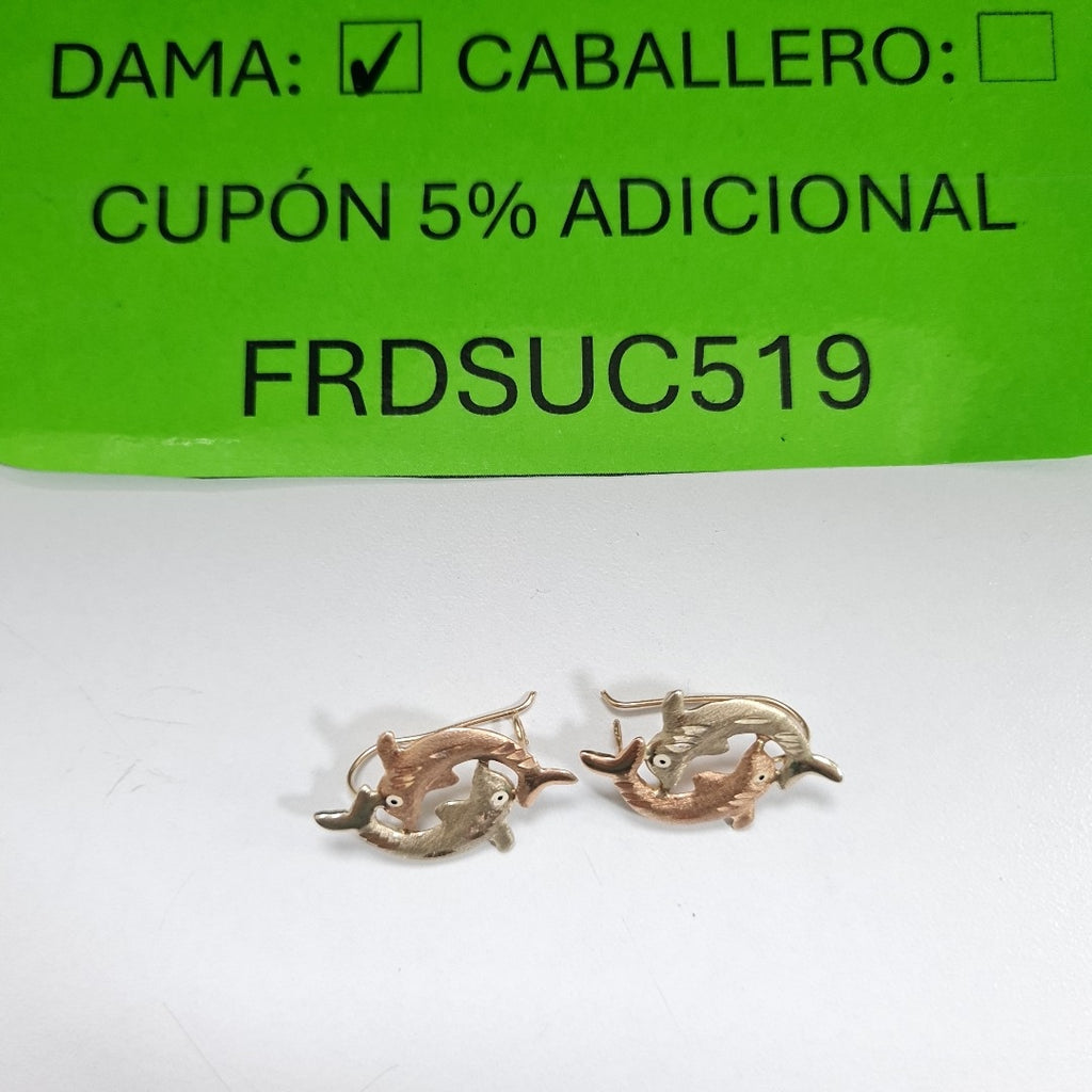 ARETES PAR ORO 10 K 1,70 GRMS (SEMINUEVO)