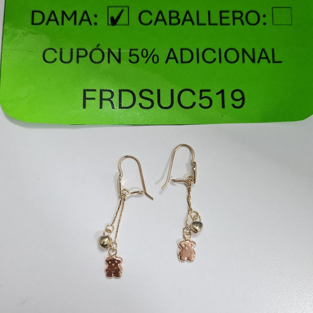 ARRACADAS PAR ORO 10 K 1.9 GRMS (SEMINUEVO)