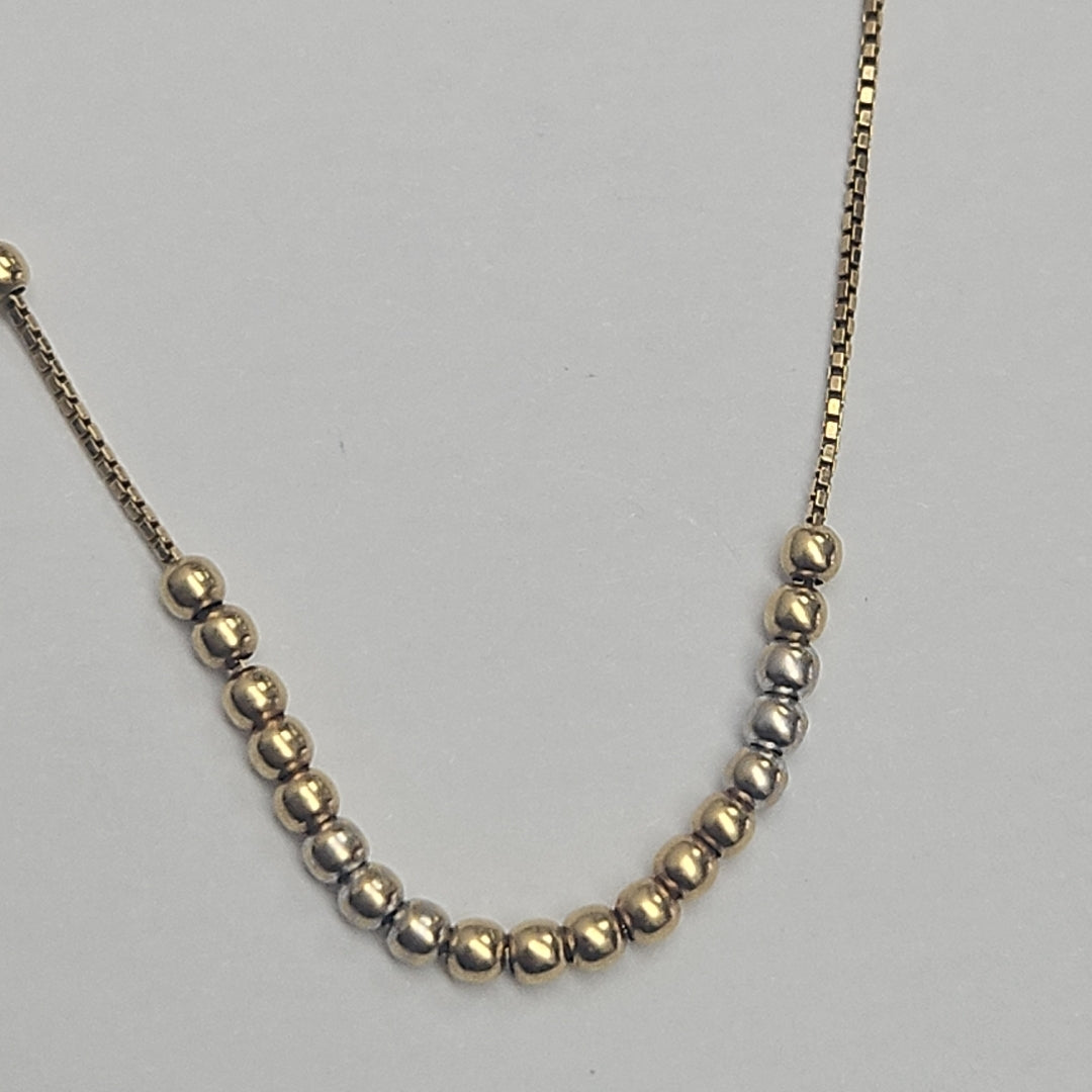 GARGANTILLA ORO COMBINADO 14 K 2.4 GRMS (SEMINUEVO)