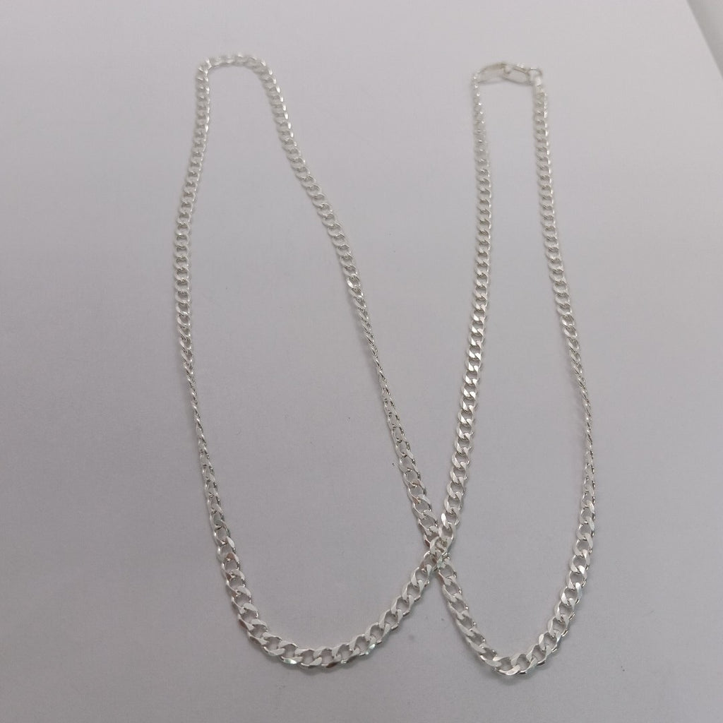 CADENA BARBADA PLATA .925 60 CM 9.22 GR (NUEVO)