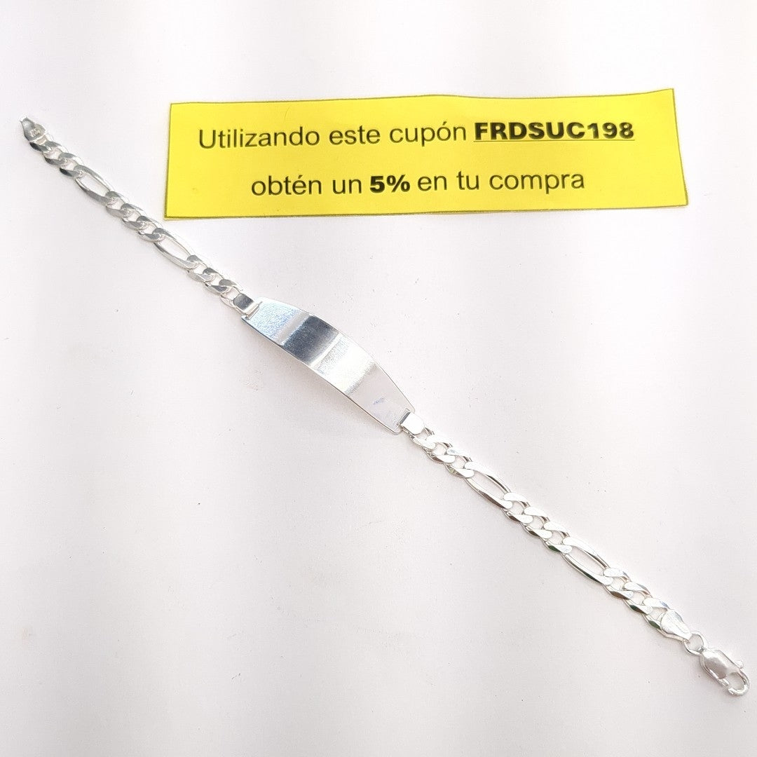 PULSERA ESCLAVA 3X1 PLATA .925 21 CM 10.62 GR (NUEVO)