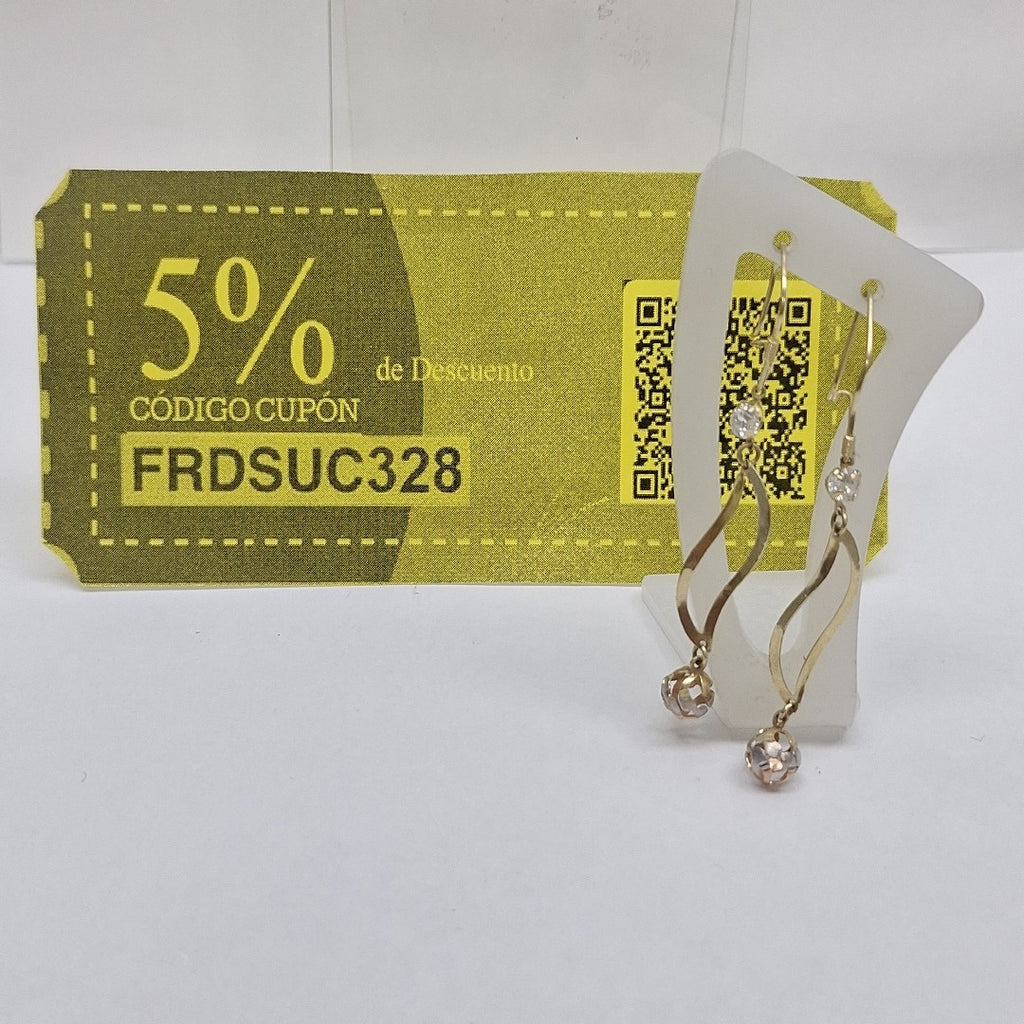 ARETES PAR ORO 14 K 1,70 GRMS (SEMINUEVO)