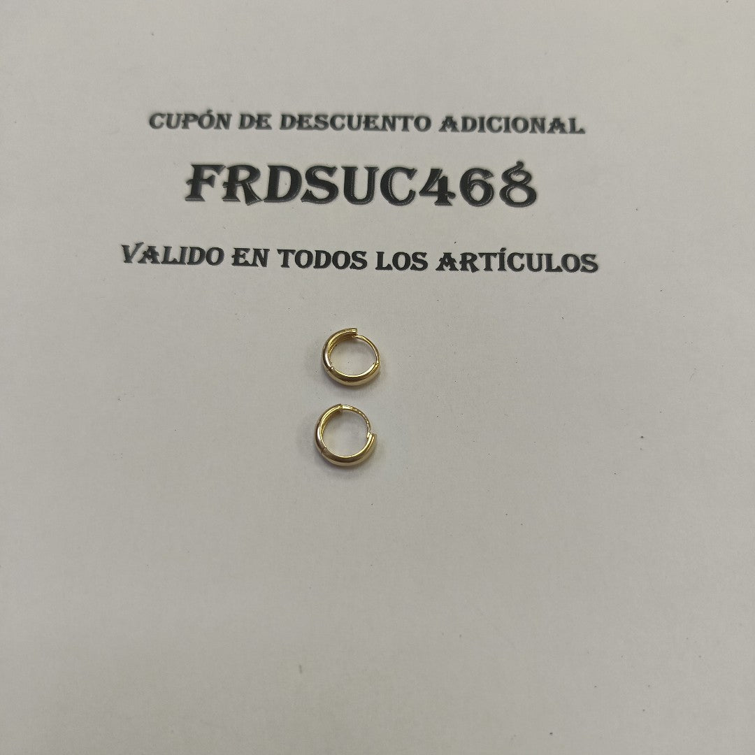 HUGGIES ORO 14K 1.1 (NUEVO)