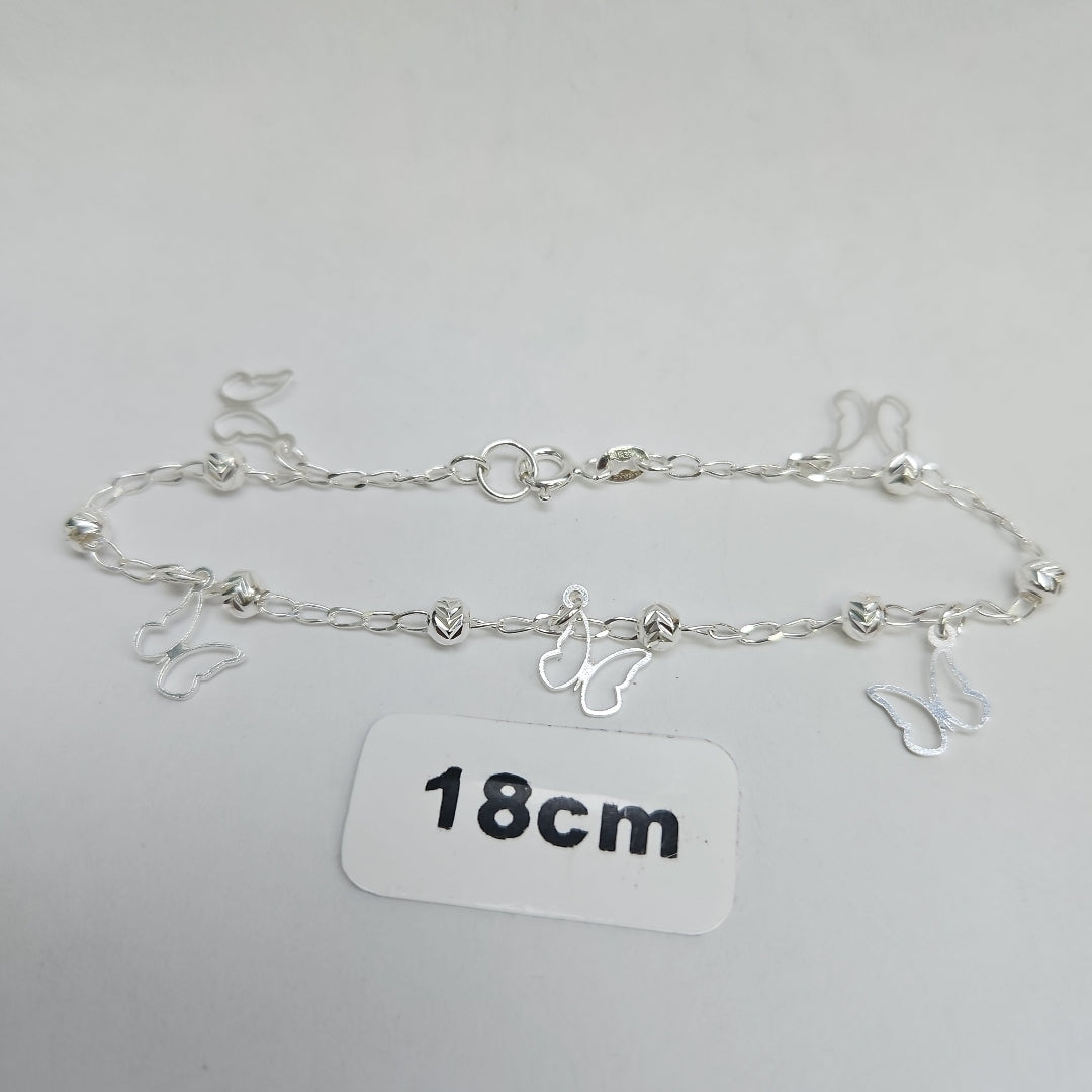 PULSERA TEJIDO ESPECIAL PLATA .925 18 CM 2.8 GR (NUEVO)