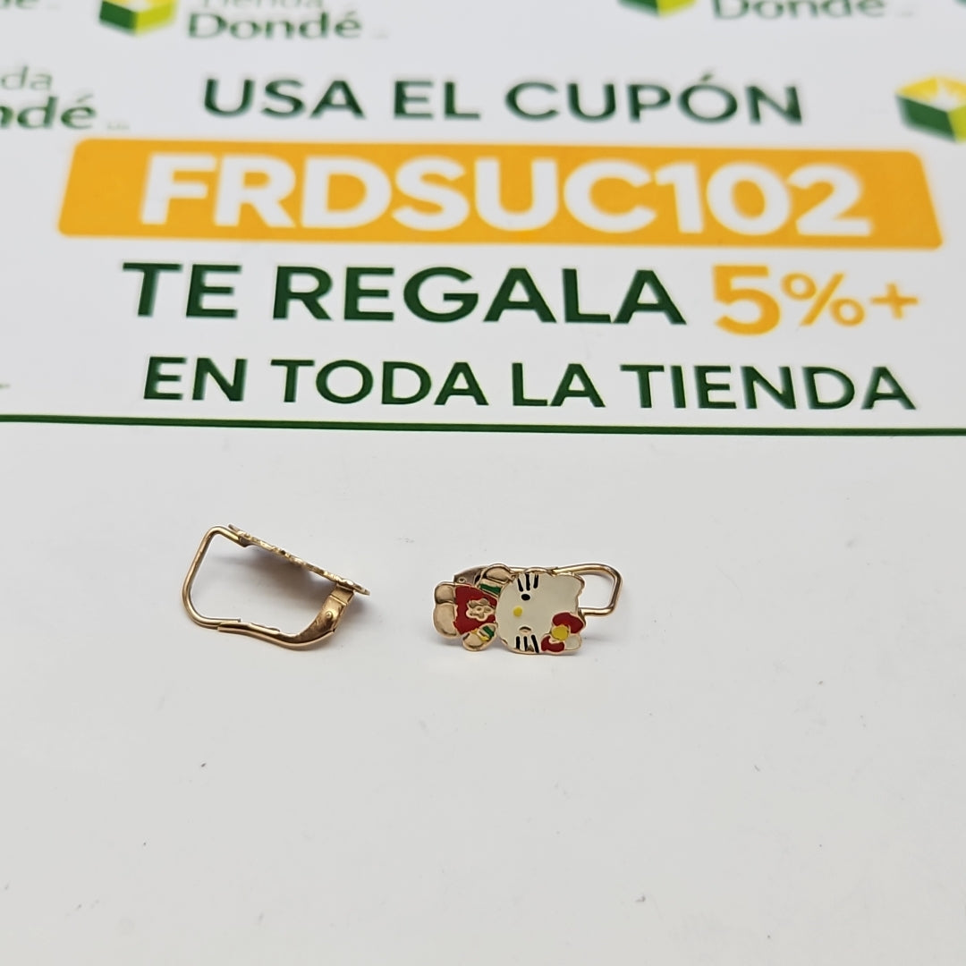 ARETES PAR ORO 10 K 1,80 GRMS (SEMINUEVO)