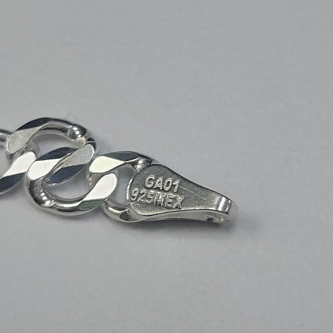 PULSERA BARBADA PLATA .925 21 CM 7.23 GR (NUEVO)