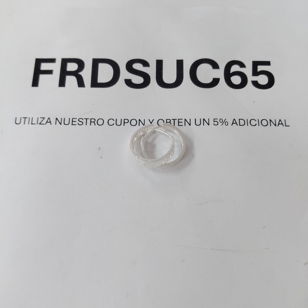 ARETES ARRACADAS GRECAS PLATA .925 4.13 GR (NUEVO)