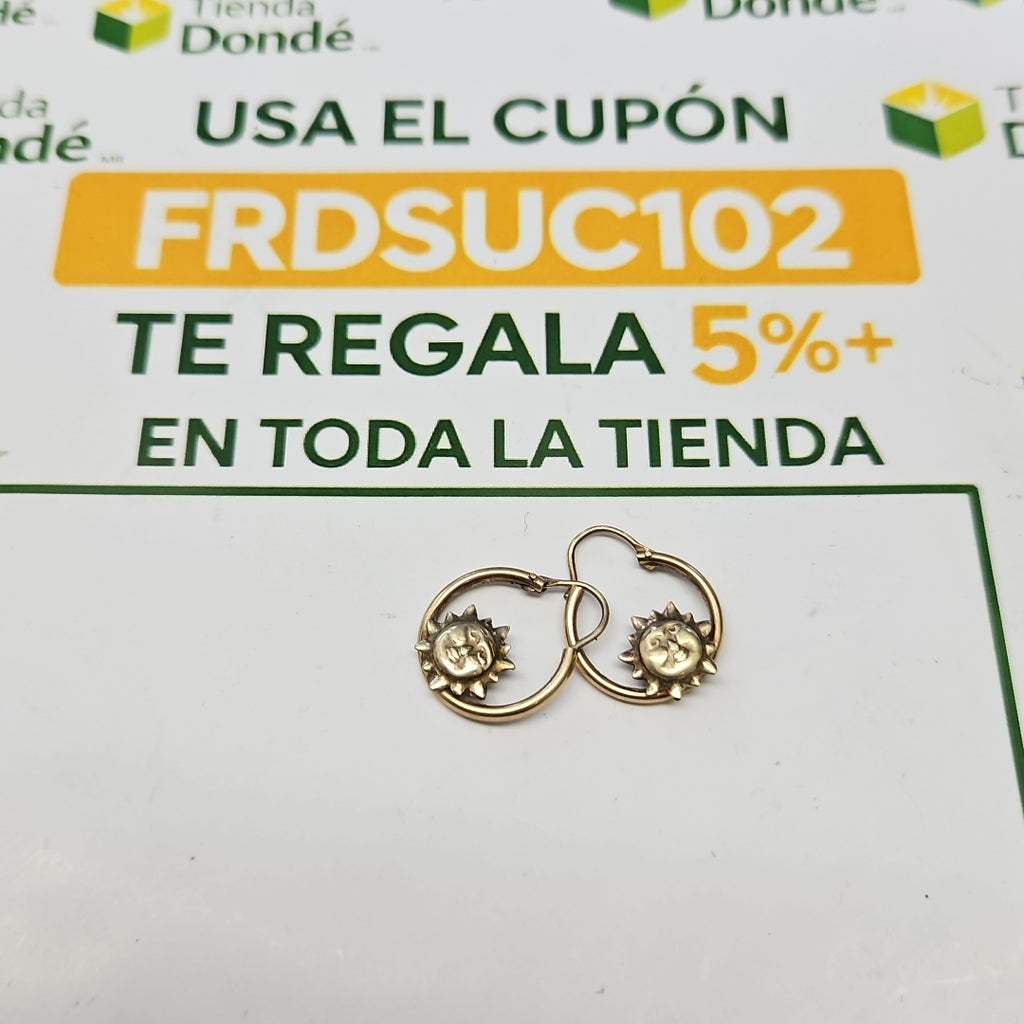 ARETES PAR ORO 10 K 1.7 GRMS (SEMINUEVO)