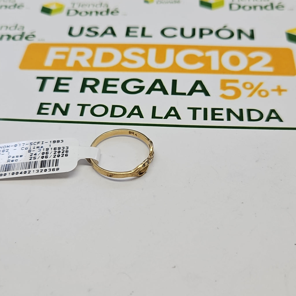 ANILLITO ORO 10 K 1.4 GRMS (SEMINUEVO)