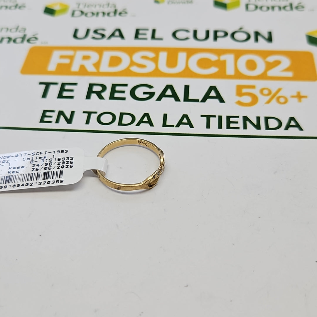 ANILLITO ORO 10 K 1.4 GRMS (SEMINUEVO)